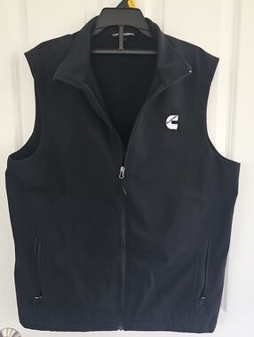 Port Authority Black Softshell Vest with Cummins Logo